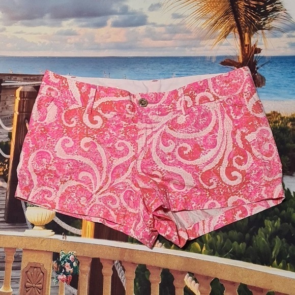 Lilly Pulitzer Pink Shorts Size 12 Walsh Short - Picture 1 of 7